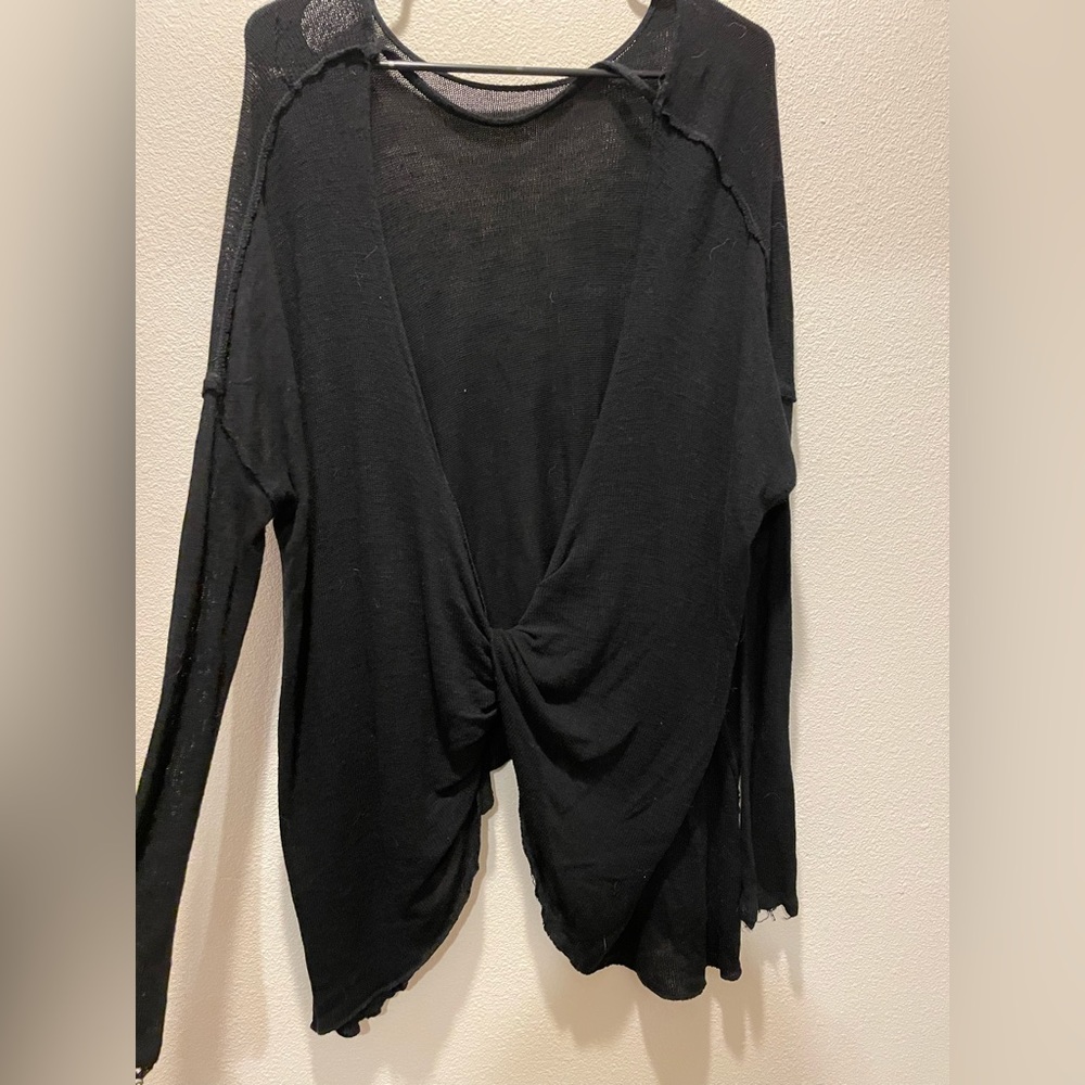 Buckle/ free people loose back sweater